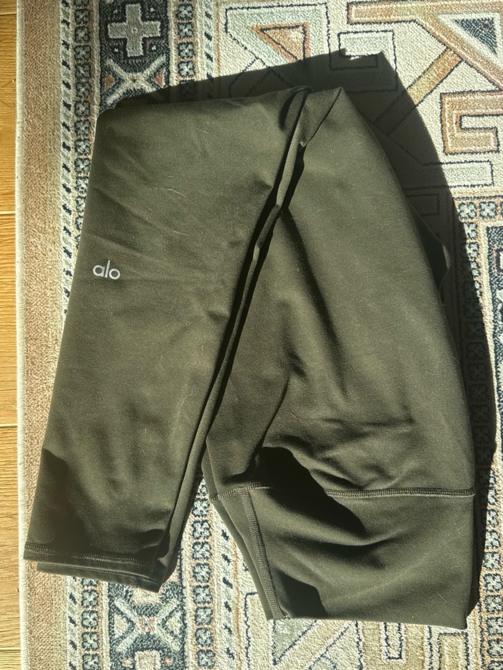 ALO Yoga Airbrush Olive Green 7/8 Leggings